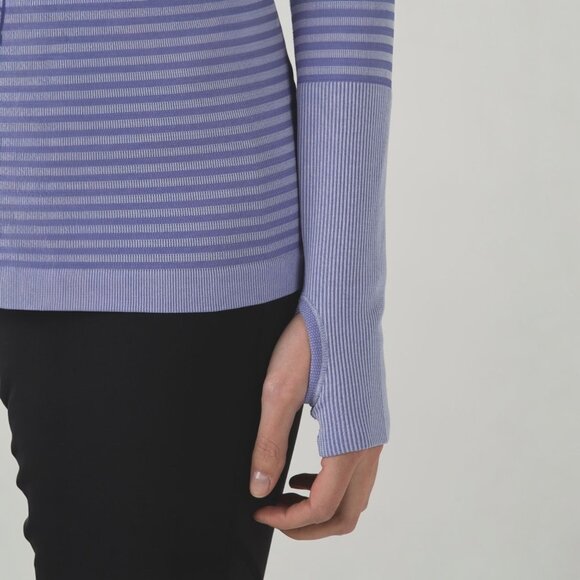 LULULEMON RUN: SWIFTLY TECH LONG SLEEVE CREW IN HEATHERED LULLABY SIZE 6 - Picture 4 of 8